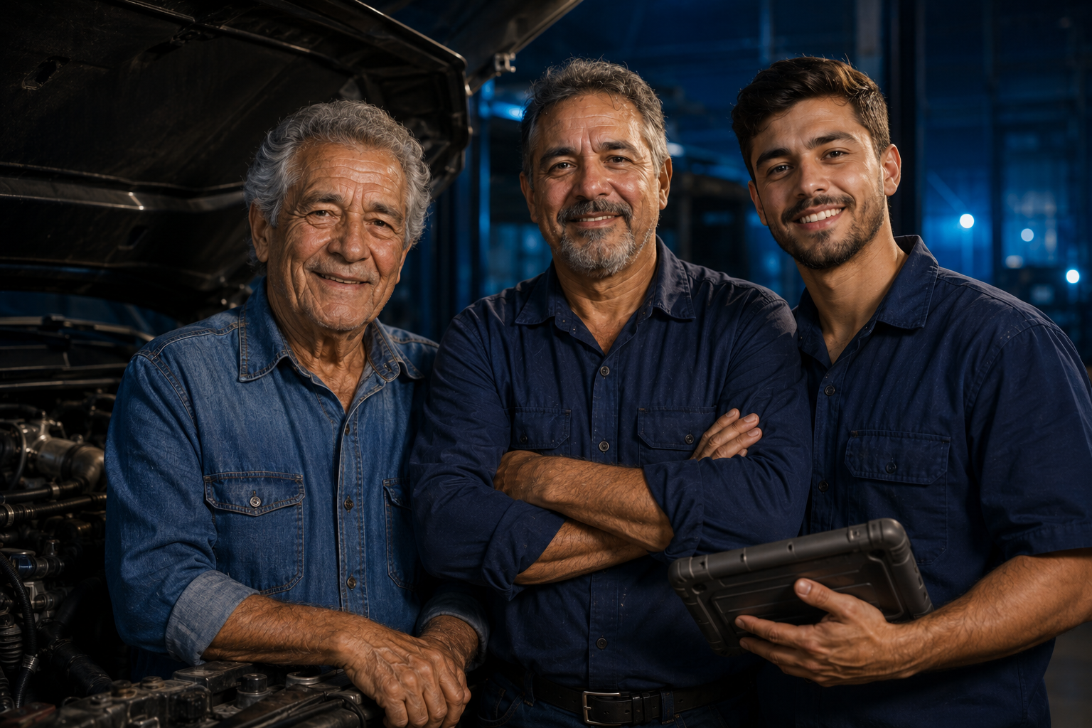 Família Deparis — três gerações no diesel